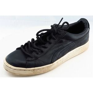 Puma Boys Shoes Size 6 M‎ Black Leather Fashion Sneakers